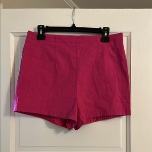 Maeve Pink High Waist Tailored Shorts